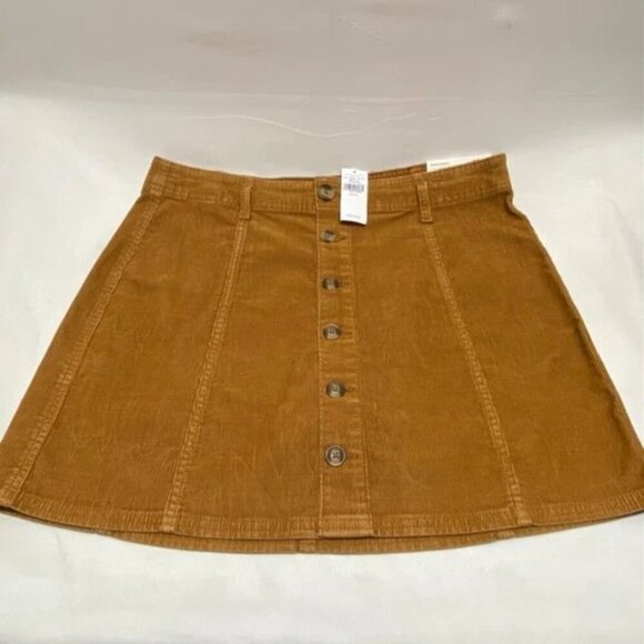American Eagle Women's Skirt Corduroy Size 12 Golden Brown High Rise A-Line NWT - Picture 14 of 14